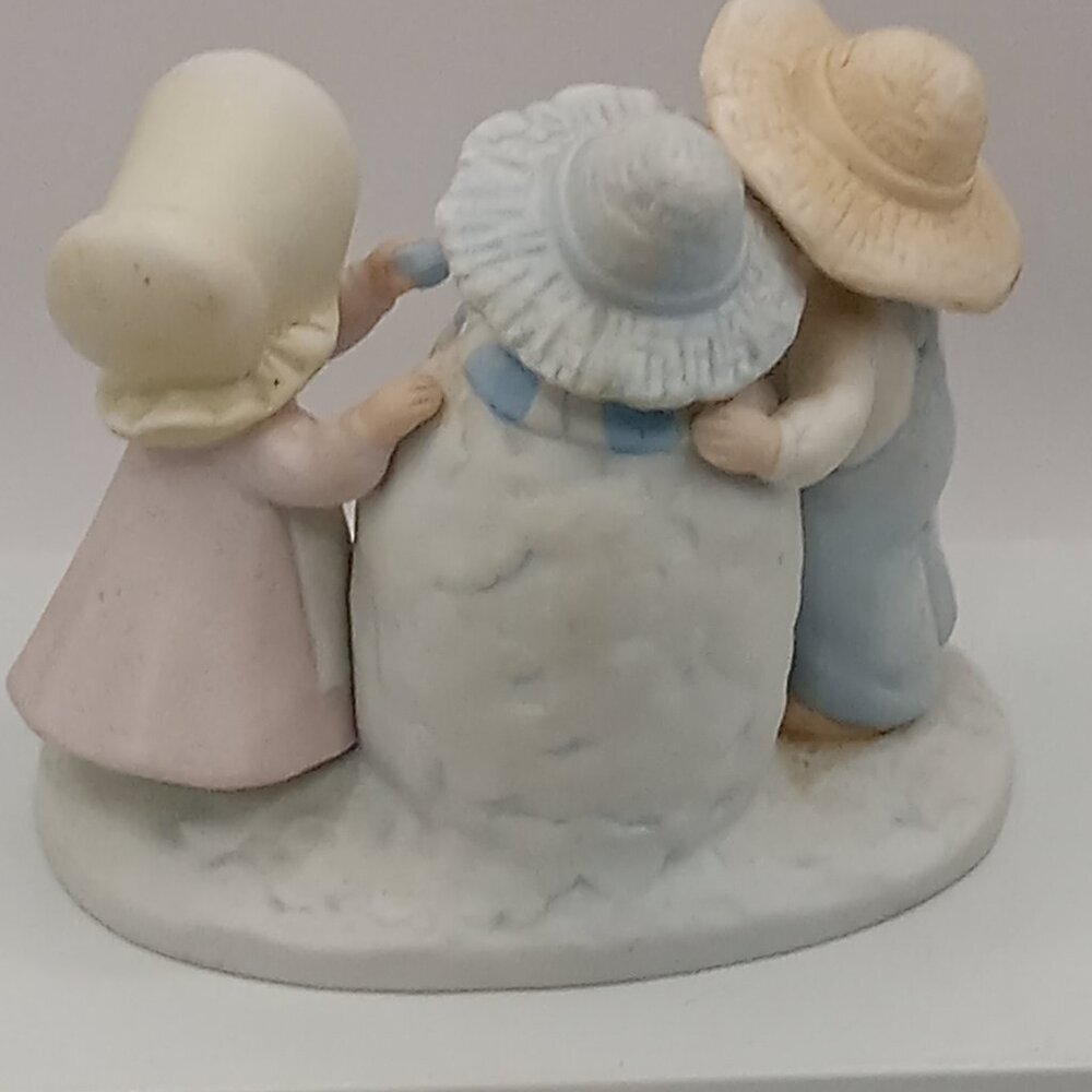 Circle of Friends Snow Play SNOWMAN Figurine Psalm 51:7 Carrot Nose Kids figure - Picture 8 of 12